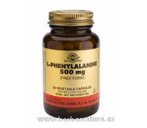 L-Fenilalanina 500 mg 50 Cápsulas vegetales SOLGAR