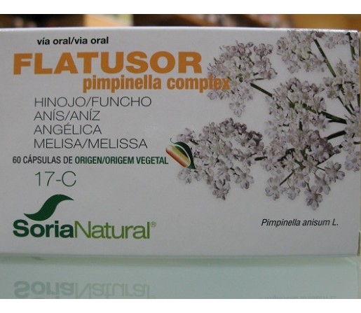 Flatusor XXL Pimpinella Complex 17-C 30 cápsulas SORIA NATURAL