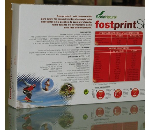 Fostprint Sport con aminoácidos 20 ampollas. SORIA NATURAL