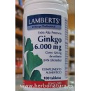Ginkgo Extra Alta Potencia 6000mg. 30 comprimidos LAMBERTS en Herbonatura.es