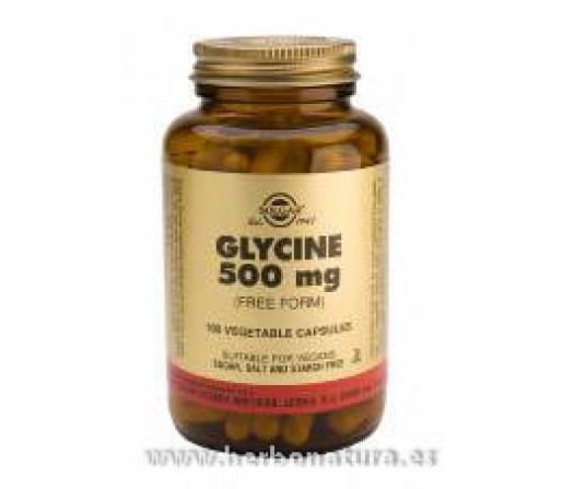Glicina 500 mg 100 Cápsulas vegetales SOLGAR