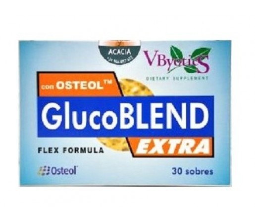 Glucoblend Extra Colageno tipo II, Glucosamina, Condroitina... 30 sobres VBYOTICS