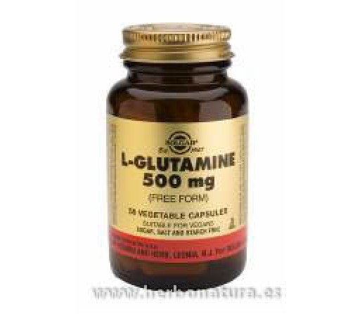 L-Glutamina 500mg. (forma libre) 250 cápsulas SOLGAR