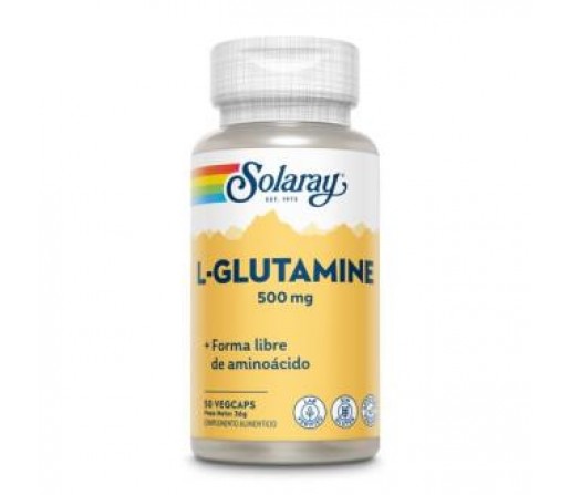 L-Glutamine, Glutamina 500mg. 50 cápsulas SOLARAY