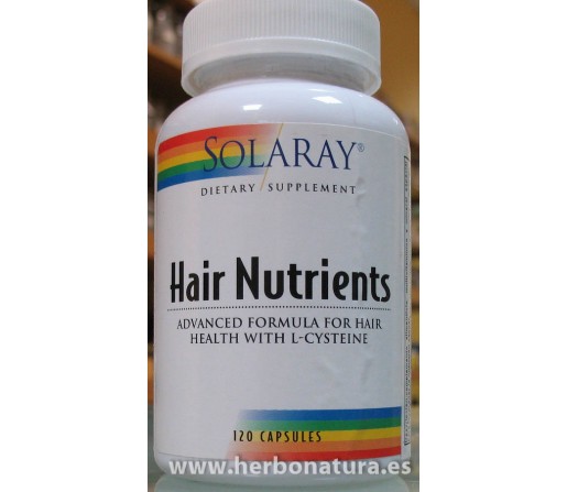Hair Nutrients, Nutrición capilar. 120 cápsulas SOLARAY