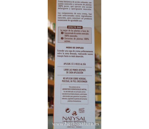 Harpagofito Forte Crema Corporal balsámica 180ml. NATYSAL