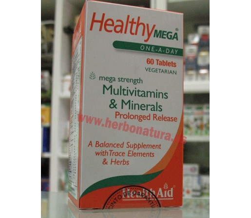 Healthy Mega Multinutriente de liberación Prolongada 60 comprimidos HEALTH AID
