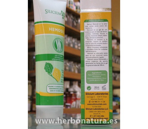 Hemosil, gel para hemorroides 100ml. SILICIUM