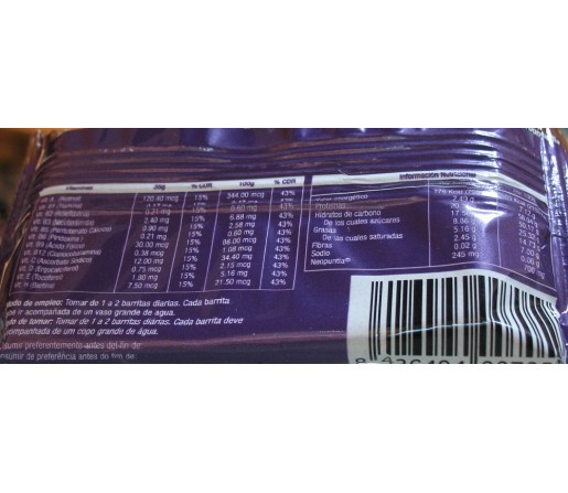 Barritas Saciantes  Herbopuntia Chocolate 35gr. HERBORA