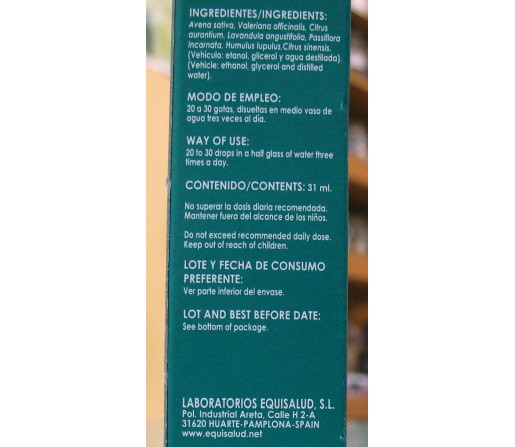 Extracto Olopai 1-R (relajante) 31ml. EQUISALUD