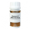 Vitamina D3 Holovit con 60 mcg de K2, Colecalciferol 2000 UI 50 perlas EQUISALUD