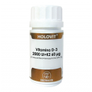 Vitamina D3 Holovit con 60 mcg de K2, Colecalciferol 2000 UI 50 perlas EQUISALUD en Herbonatura.es