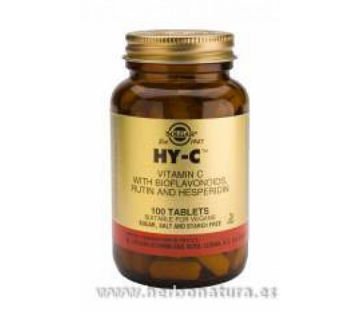 Hy-C ™ Vitamina C con flavonoides, rutina y hesperidina 100 Comprimidos SOLGAR