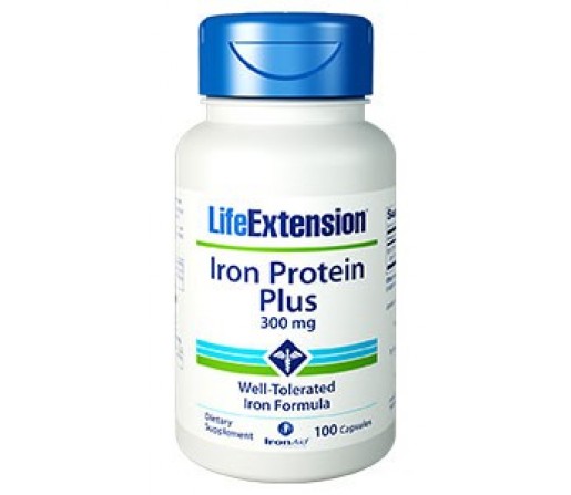 Iron Protein Plus Hierro Alta Absorción 100 cápsulas LIFEEXTENSION