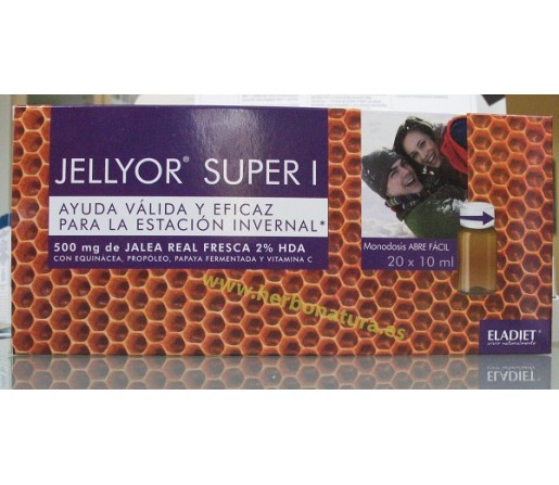 Jellyor Super I Jalea Real Fresca Equinacea, Propoleo Papaya... 20 monodosis ELADIET