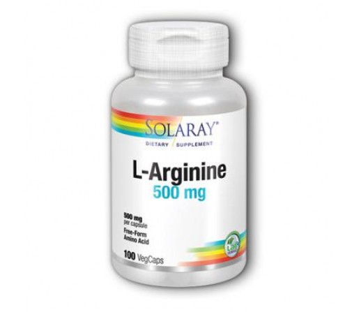 L-Arginina 500 mg 100 Cápsulas SOLARAY