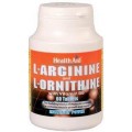 L-Arginina / L-Ornitina 600 / 300 mg 60 comprimidos HEALTH AID