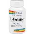 L-Cisteína, 500mg forma libre Cysteine 30 cápsulas SOLARAY