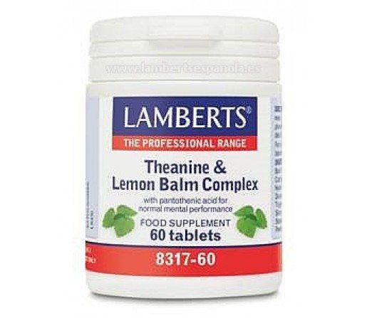L-Teanina y Bálsamo de Limón con Vitamina B Relajante 60 comprimidos LAMBERTS