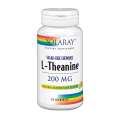 L-Theanine, Teanina 200mg. Sabor natural de limón, 30 comprimidos masticables SOLARAY