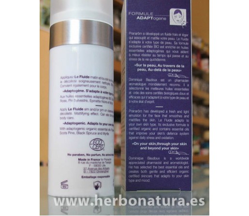 Fluido hidratante Adaptaron Le Fluide PRANAROM 75ml. BIO