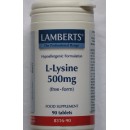 L-lisina 500mg. forma libre
