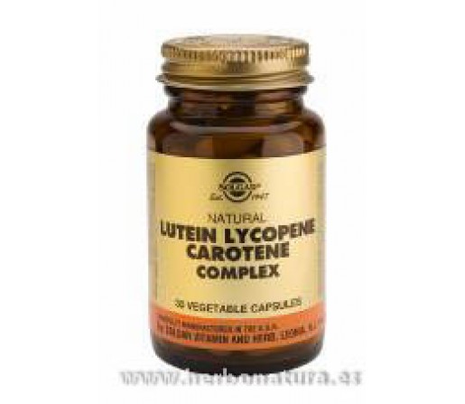 Luteína Licopeno y Caroteno Complex 30 Cápsulas vegetales SOLGAR