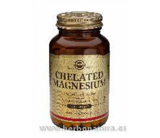 Magnesio Quelado Aminoquelado 100 comprimidos SOLGAR