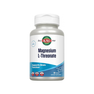 Treonato de Magnesio, Magnesium L- Threonate 60 comprimidos Kal SOLARAY