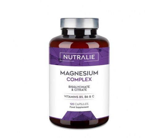 Magnesium Complex, citrato y bisglicinato de Magnesio 120 cápsulas NUTRALIE