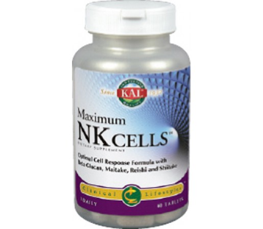 Maximum NK Cells Beta Glucano, Maitake, Reishi... 60 comprimidos Kal SOLARAY