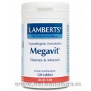 Megavit multinutriente muy alta Potencia 120 comprimidos LAMBERTS en Herbonatura.es
