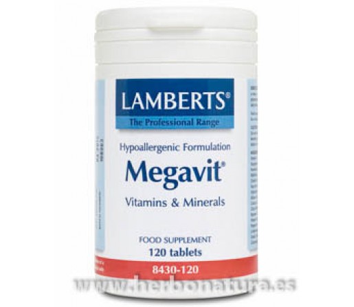 Megavit multinutriente muy alta Potencia 120 comprimidos LAMBERTS