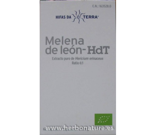 Mico-Leo Melena de León HdT Ecológico (Hericium erinaceus) 70 cápsulas HIFAS DA TERRA
