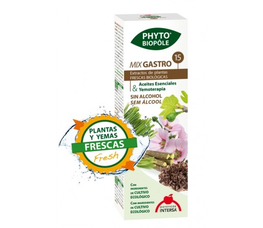 Mix Gastro 15 Bio Planta y Yemas Frescas Extracto Phyto-biopôle 50ml. INTERSA