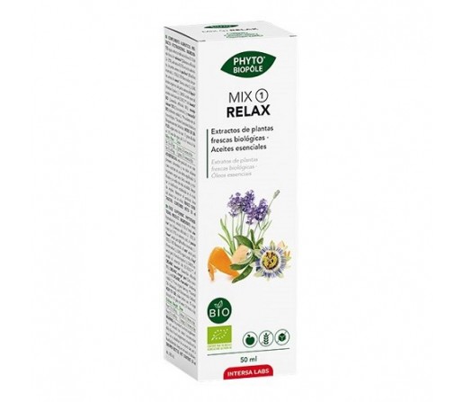 Mix Relax 1 Bio Extracto valeriana, pasiflora... 50ml. INTERSA