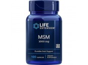 MSM Methyl Sulfonyl Methane 1000mg. 100 cápsulas LIFE EXTENSION