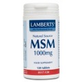 MSM Methyl Sulfonyl Methane 1000mg. 120 comprimidos LAMBERTS