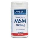 MSM Methyl Sulfonyl Methane 1000mg. 120 comprimidos LAMBERTS