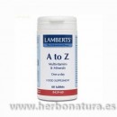 Multivitaminas y Minerales A-Z 60 comprimidos LAMBERTS en Herbonatura.es