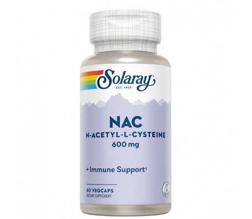 NAC N-acetil-l-cisteina 600mg. 60 cápsulas vegetales SOLARAY