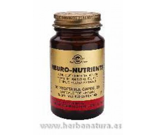 Neuro Nutrientes, vitaminas, aminoácidos y ginkgo. 30 Cápsulas vegetales SOLGAR
