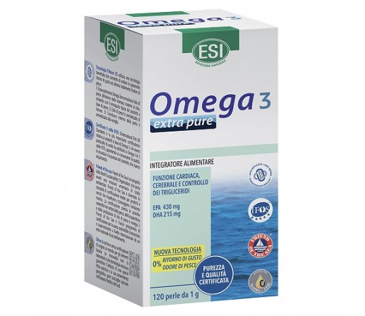 Omega 3 EPA y DHA con sello de calidad IFOS 120 perlas ESI