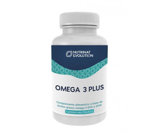 Omega 3 Plus, EPA 450mg. DHA 300mg. con certificacion FOS e IFOS 60 cápsulas NUTRINAT EVOLUTION