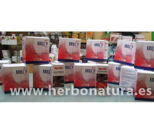 5 Krill 3 Omega 3 Astaxantina HERBOVITA Gratis Angi-Propol Spray Aprolis y Envio Gratis