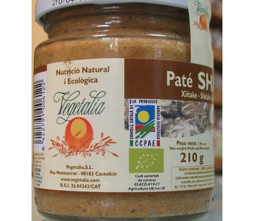 Paté de Shiitake Ecológico VEGETALIA 210gr.