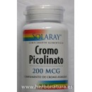 Picolinato de Cromo 50 comprimidos SOLARAY en Herbonatura.es