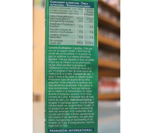 Aceite Esencial Pino Silvestre Ecológico (Pinus sylvestris) 10ml. PRANAROM