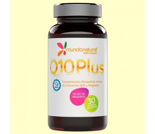 Comprar Q10 Plus Coenzima Biotransformada 30 cápsulas MUNDO NATURAL - Productos naturales online en Herbonatura.es