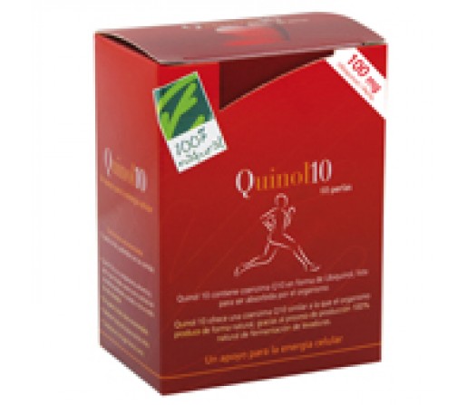 Quinol 10 Ubiquinol 100mg. Coenzima Q10 reforzada con B1 y C 60 perlas 100% NATURAL